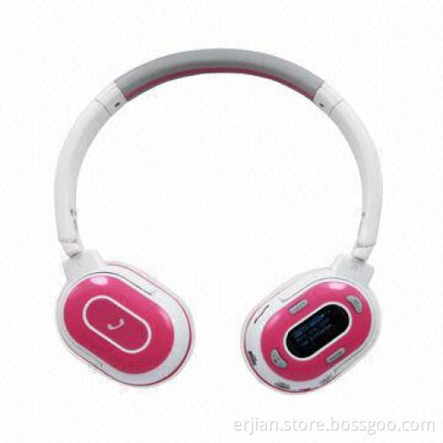 2014 New Smallest Bluetooth Headsets, Supports MP3 Player with OLED Display and FM Radio